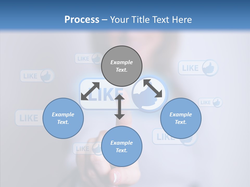 Female Finger Assist PowerPoint Template