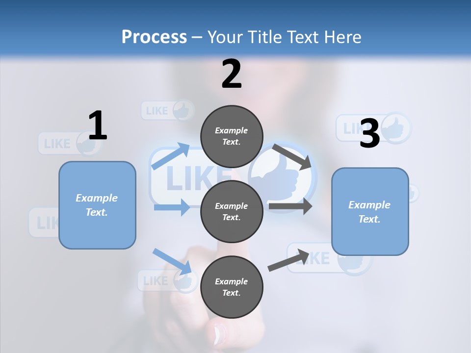 Female Finger Assist PowerPoint Template
