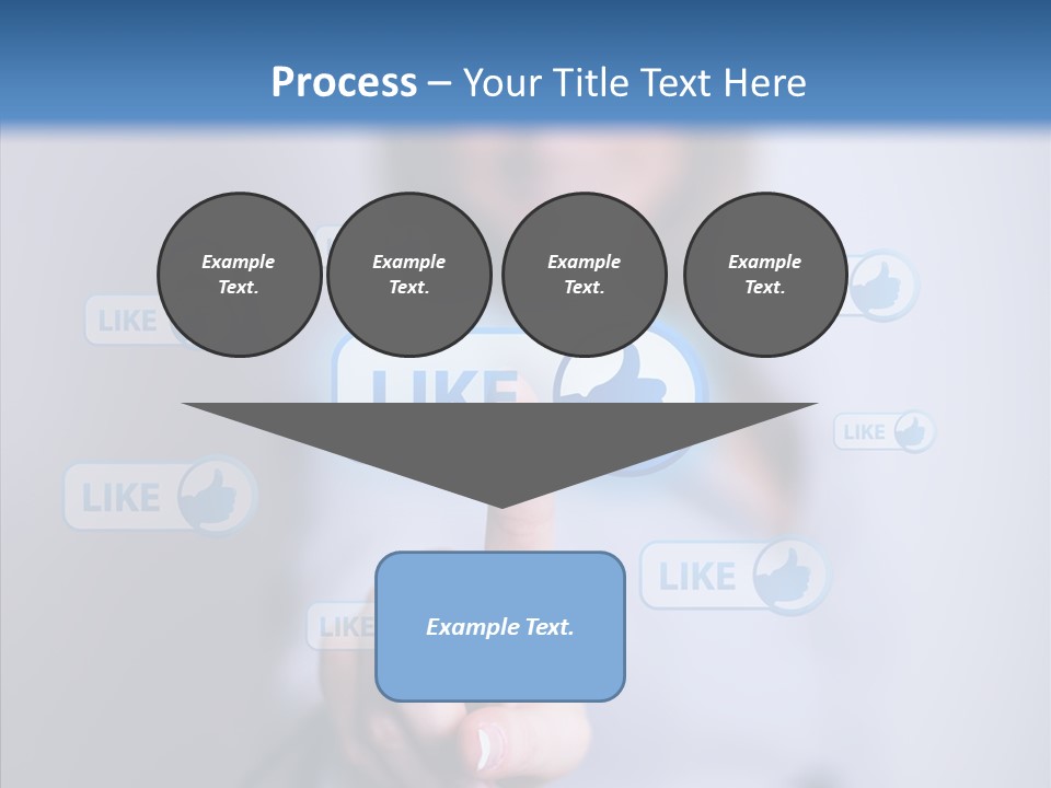 Female Finger Assist PowerPoint Template