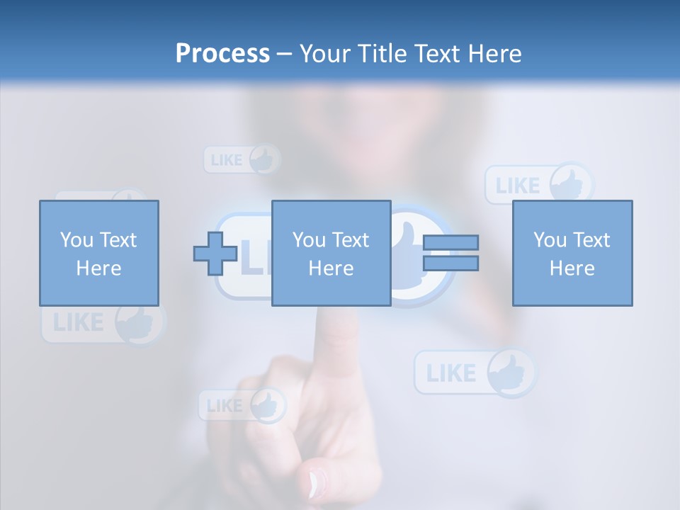 Female Finger Assist PowerPoint Template