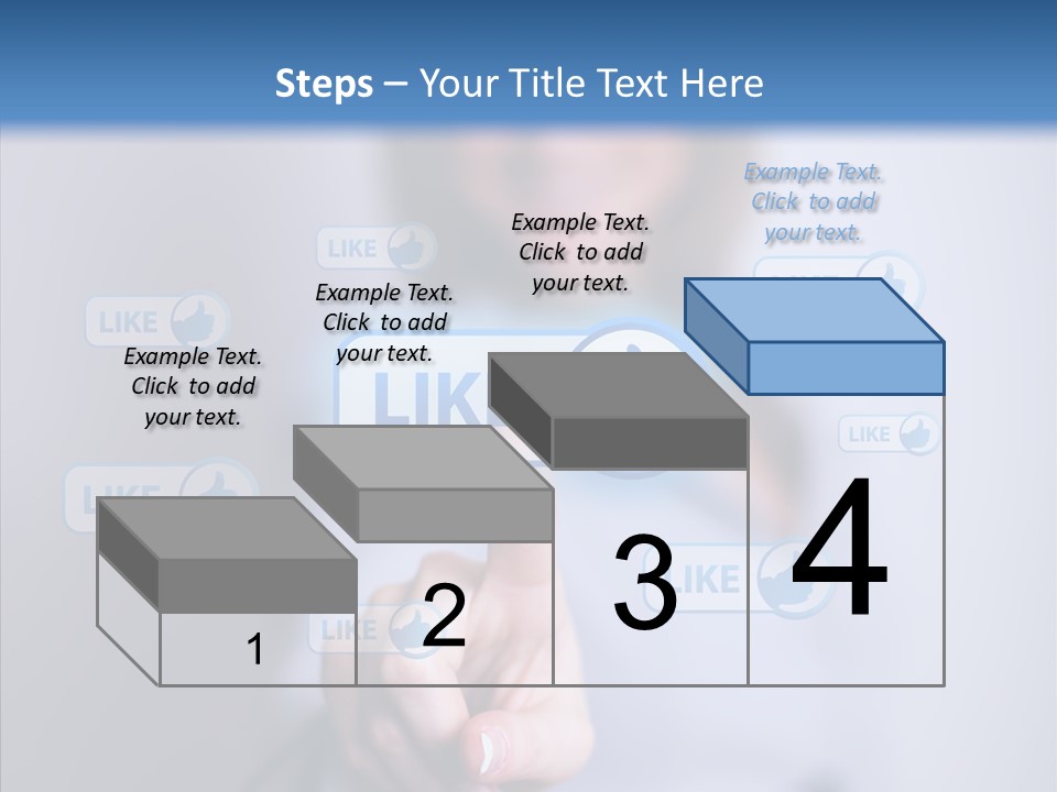 Female Finger Assist PowerPoint Template
