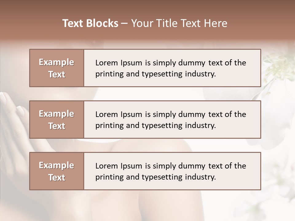 Helping Hand Hand Women PowerPoint Template