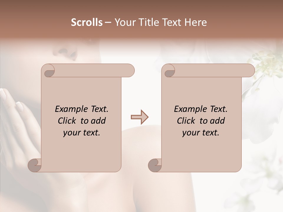 Helping Hand Hand Women PowerPoint Template
