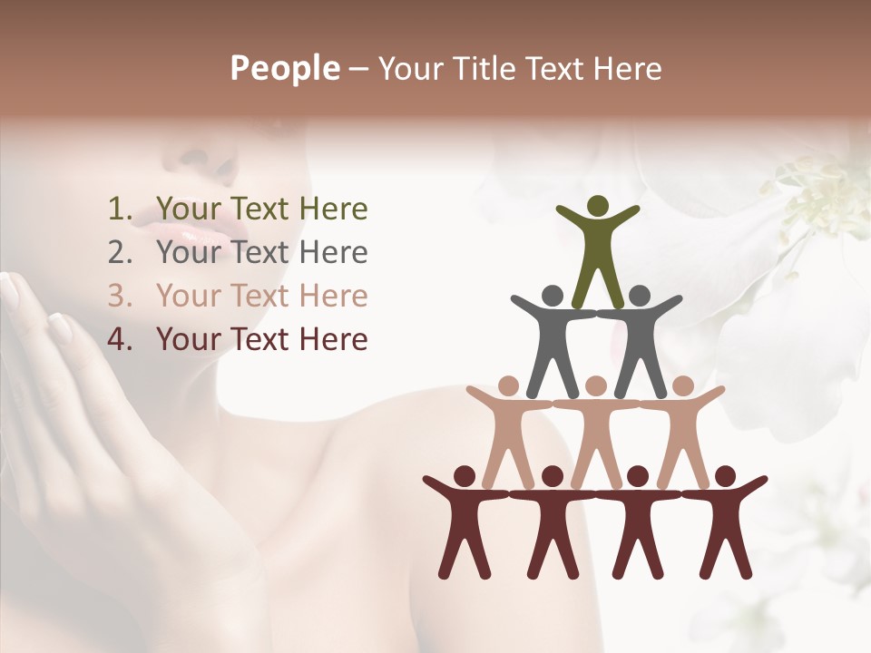 Helping Hand Hand Women PowerPoint Template