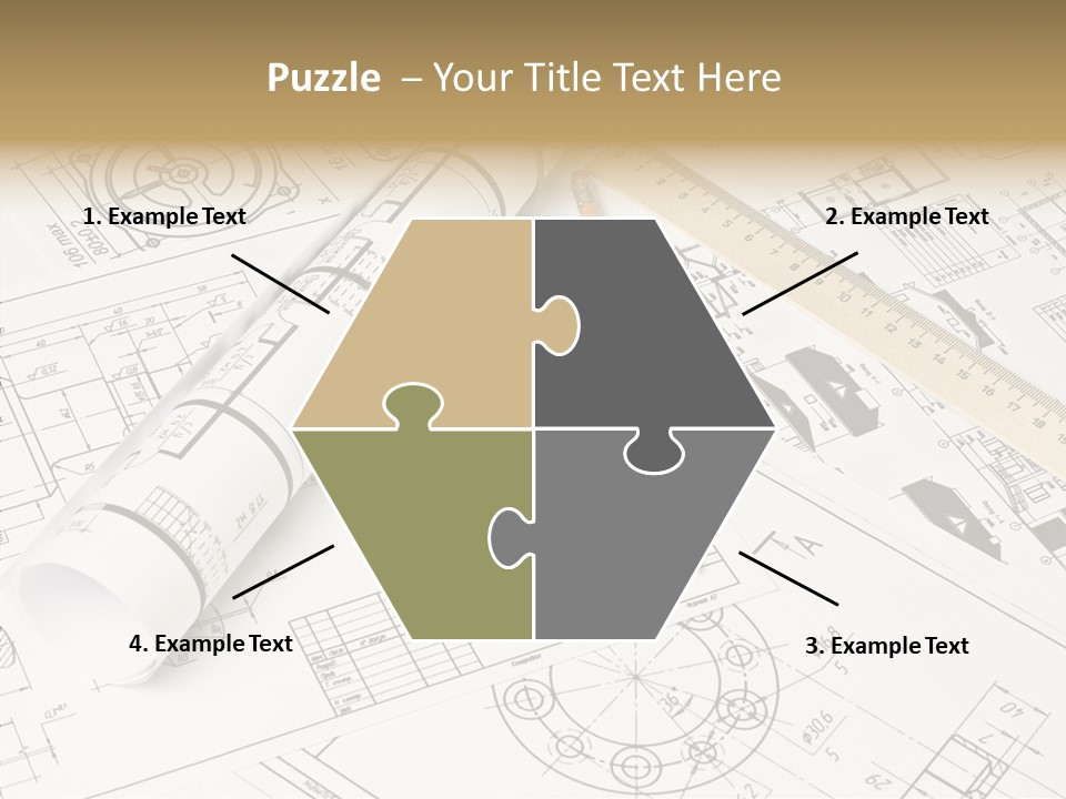 Elderly Finger White Background PowerPoint Template