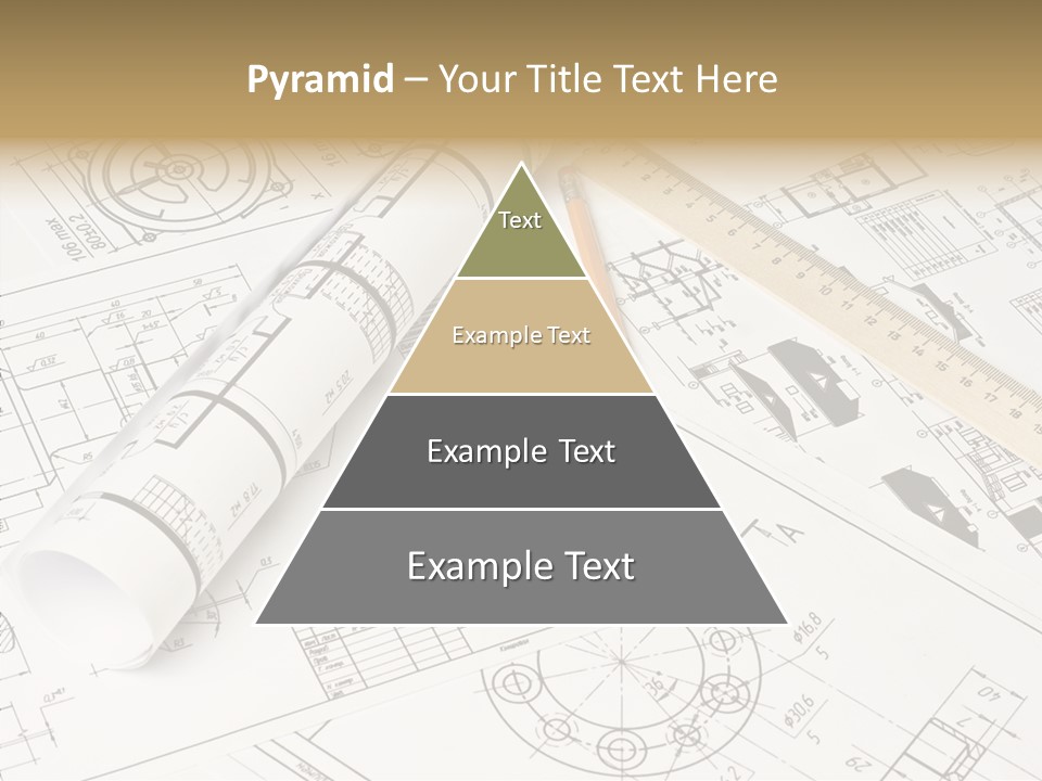 Elderly Finger White Background PowerPoint Template