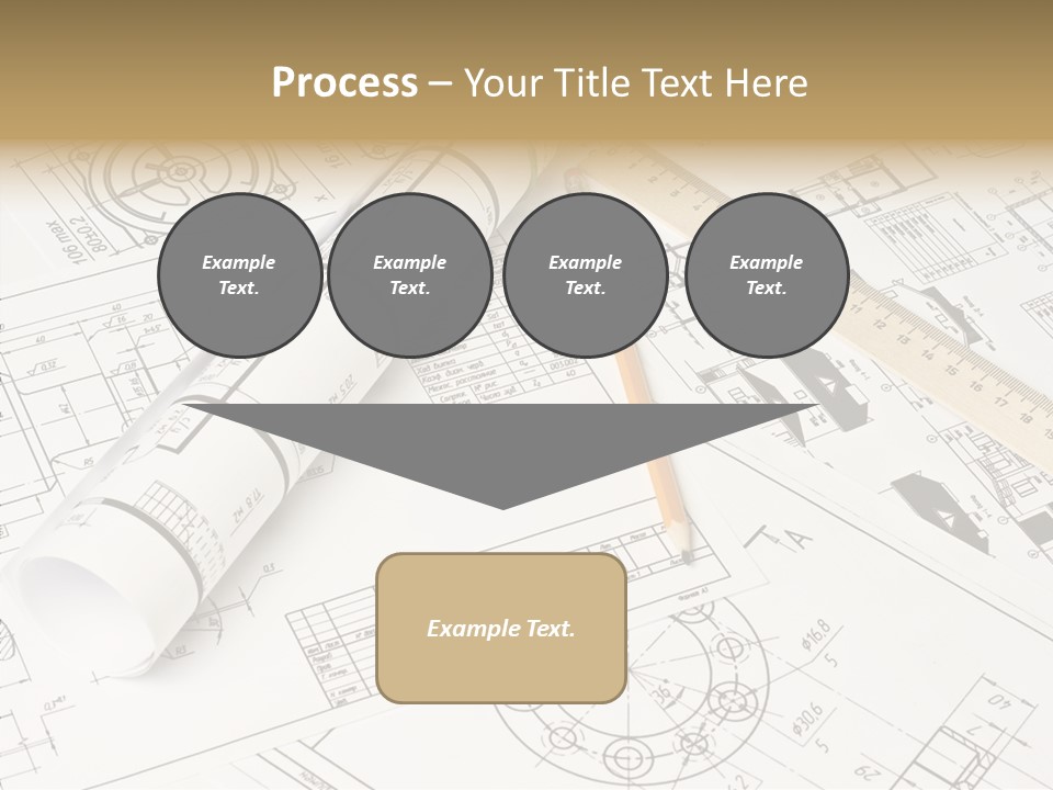 Elderly Finger White Background PowerPoint Template