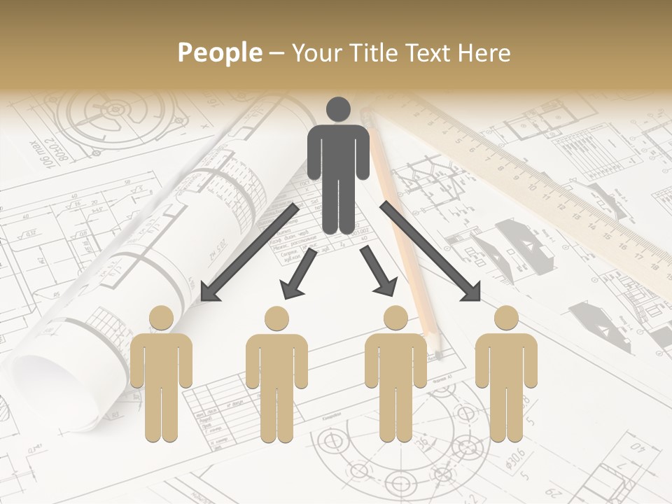 Elderly Finger White Background PowerPoint Template