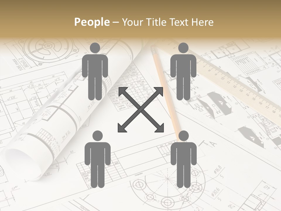 Elderly Finger White Background PowerPoint Template