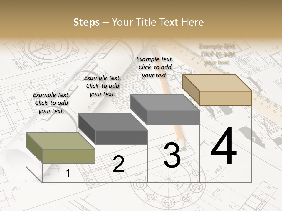 Elderly Finger White Background PowerPoint Template