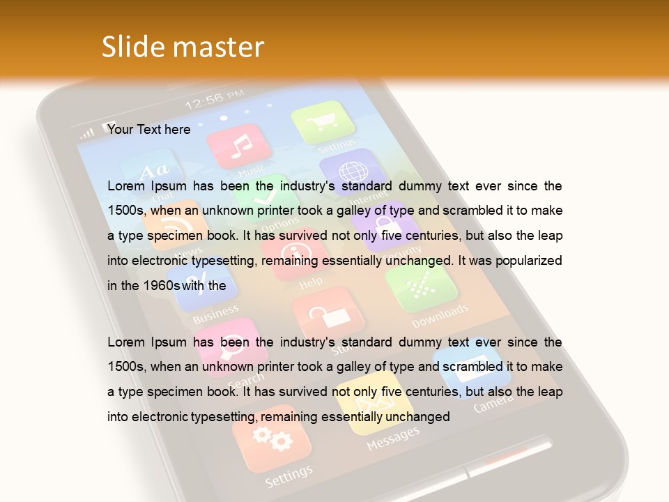 Young Caregiver Elder PowerPoint Template