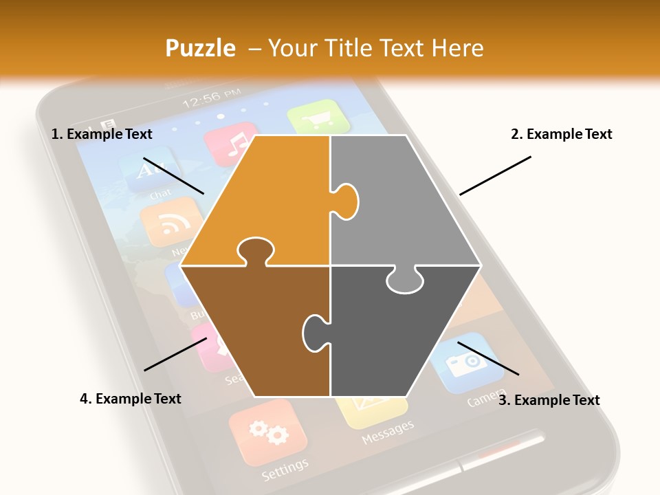 Young Caregiver Elder PowerPoint Template