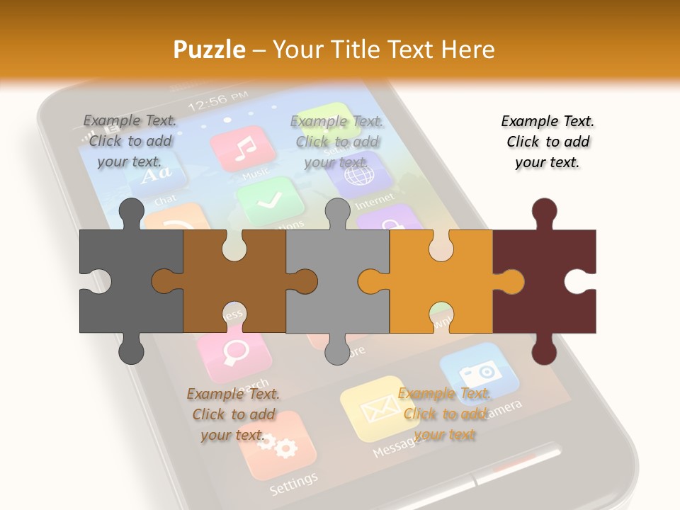 Young Caregiver Elder PowerPoint Template