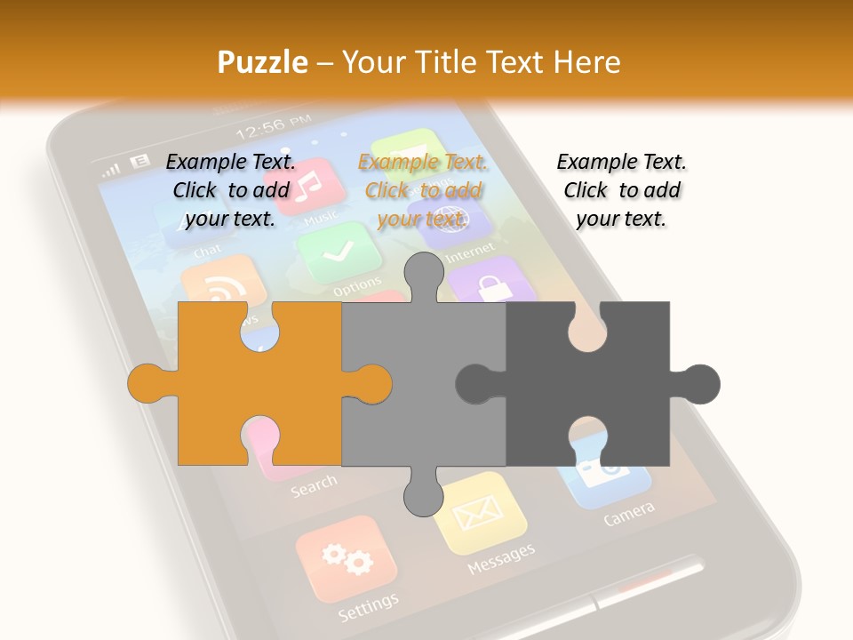 Young Caregiver Elder PowerPoint Template