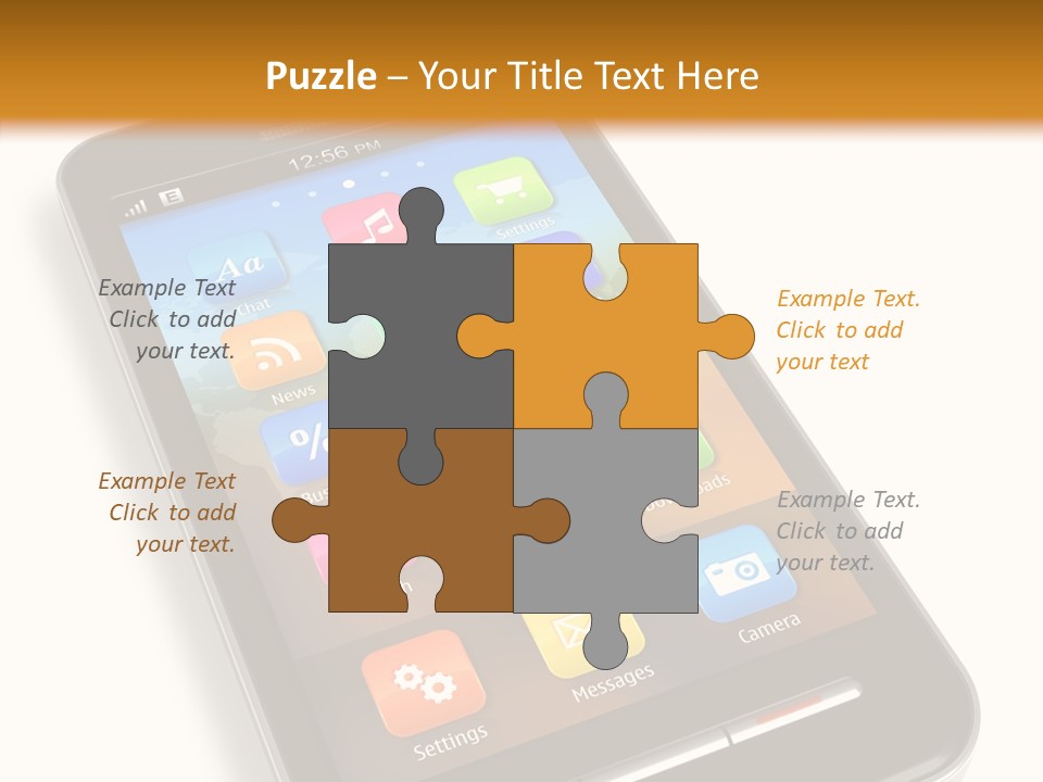 Young Caregiver Elder PowerPoint Template