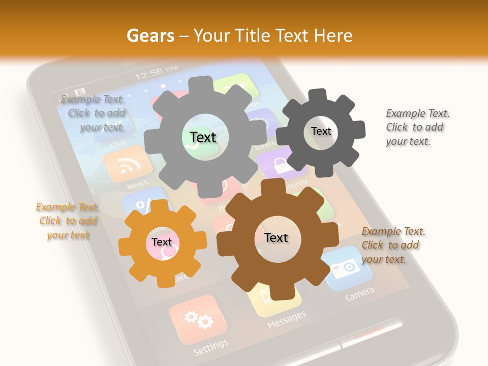 Young Caregiver Elder PowerPoint Template