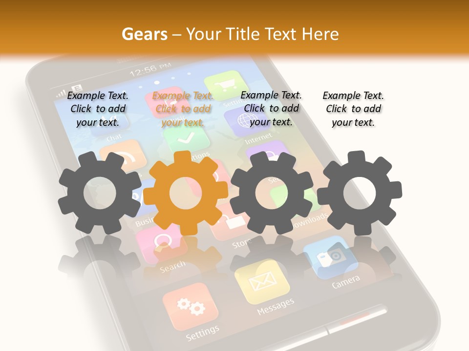 Young Caregiver Elder PowerPoint Template