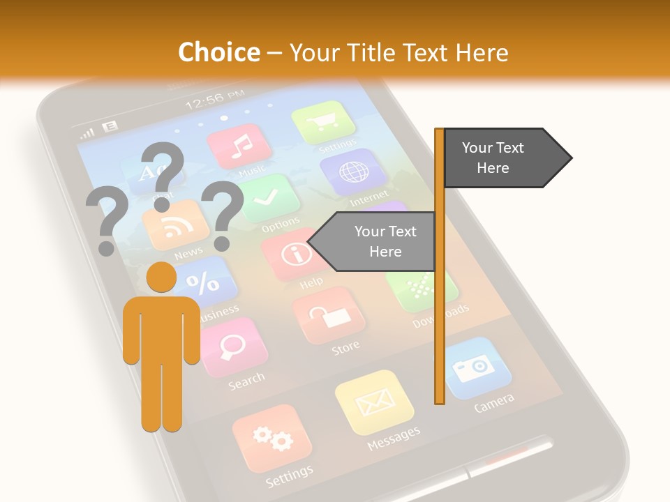 Young Caregiver Elder PowerPoint Template