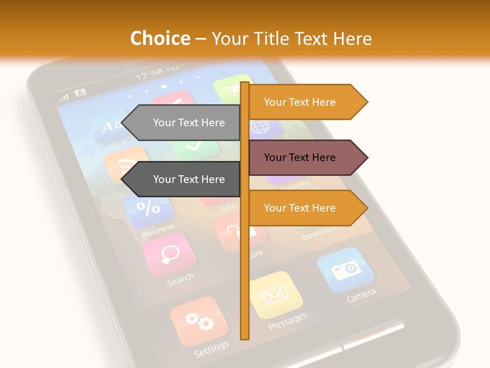 Young Caregiver Elder PowerPoint Template