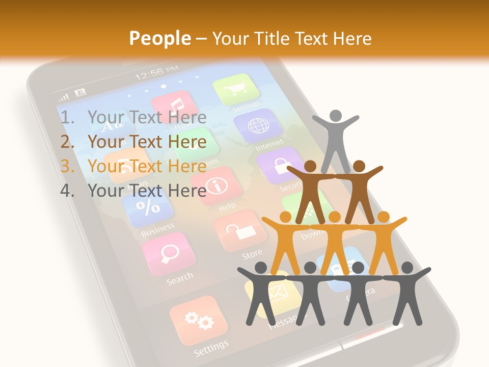 Young Caregiver Elder PowerPoint Template