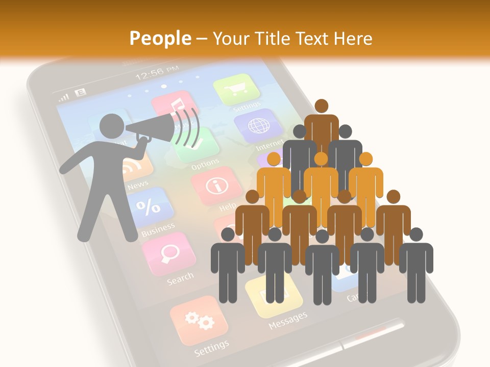 Young Caregiver Elder PowerPoint Template