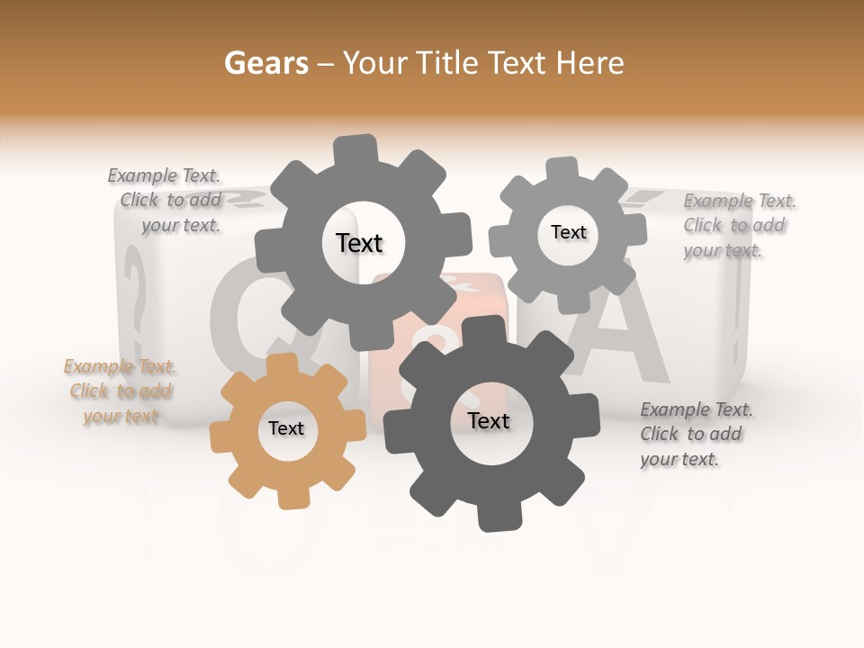 Young Closeup White Background PowerPoint Template