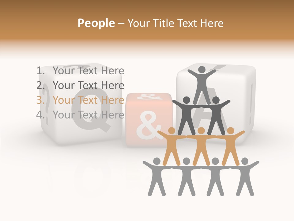 Young Closeup White Background PowerPoint Template