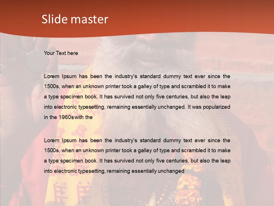 Assistance White Aging PowerPoint Template