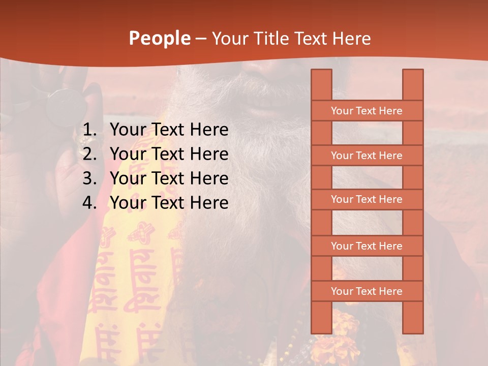 Assistance White Aging PowerPoint Template