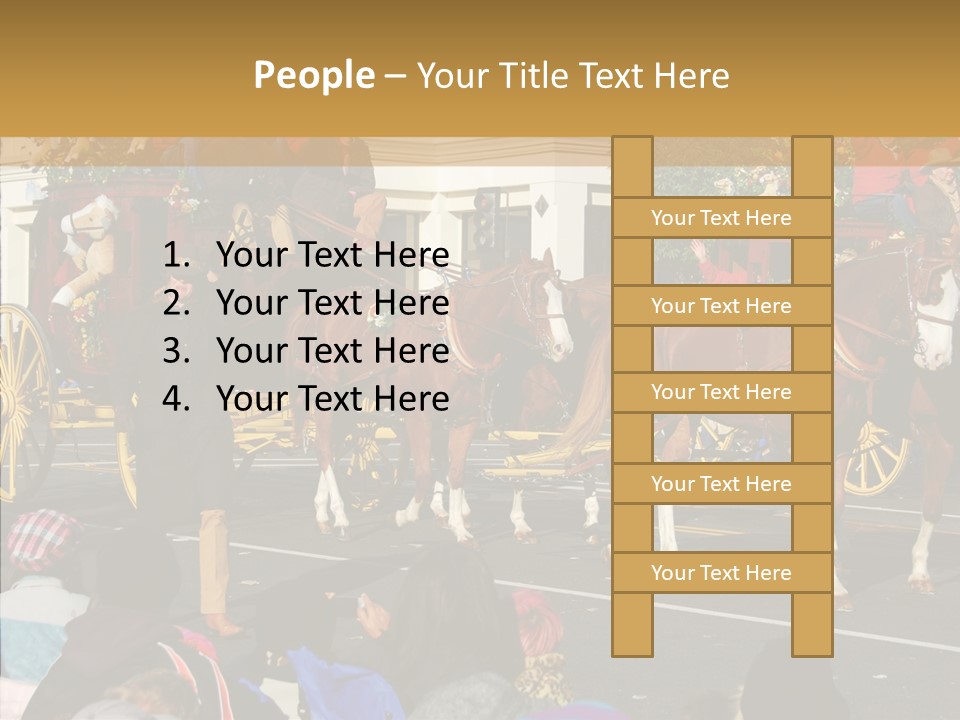 Senior  Closeup Hold PowerPoint Template