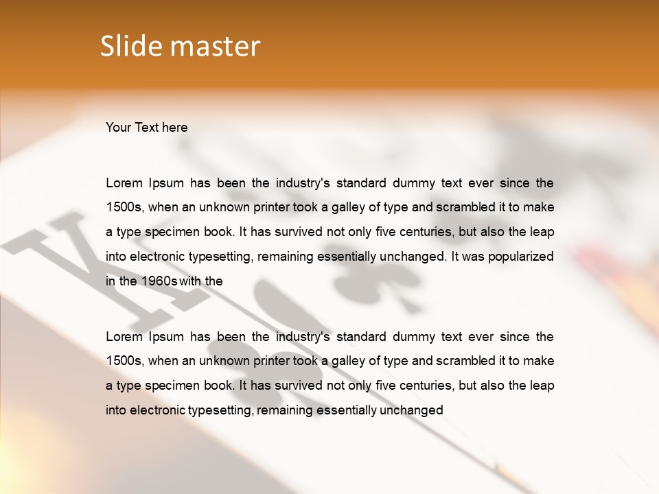 Hand Old Two PowerPoint Template