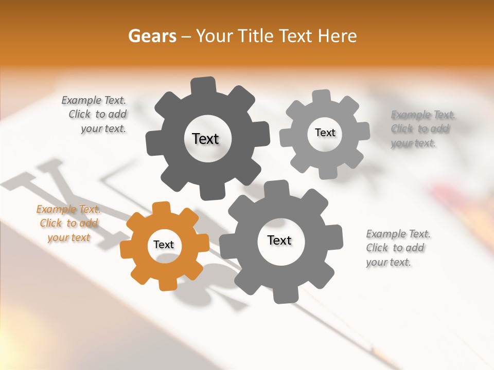 Hand Old Two PowerPoint Template