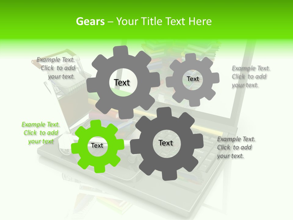 White Background Holding Hands Elder PowerPoint Template