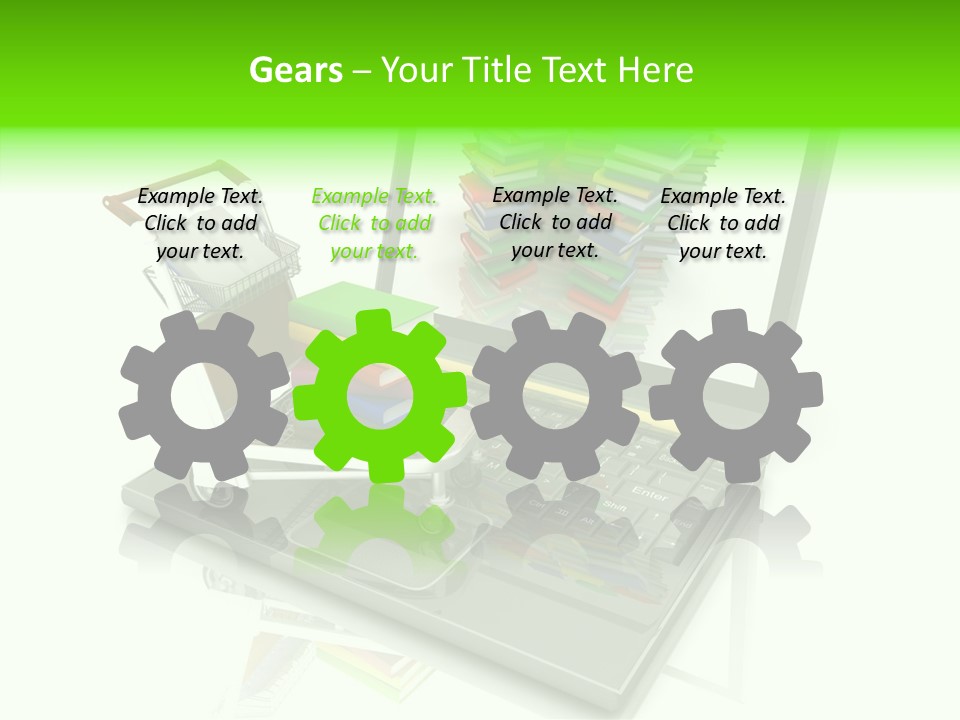 White Background Holding Hands Elder PowerPoint Template