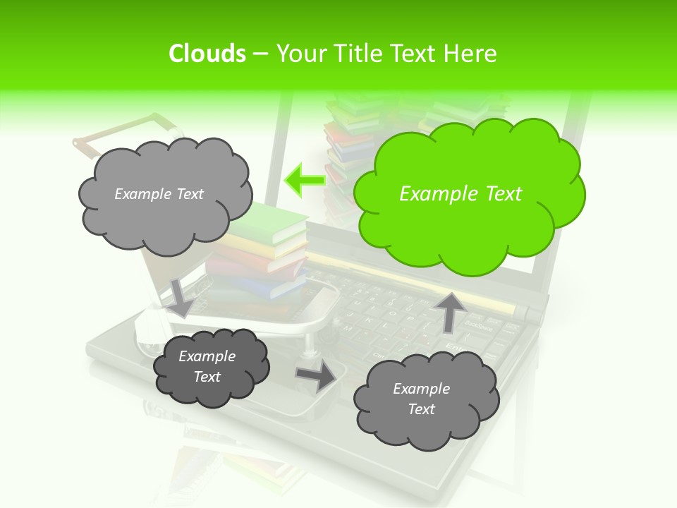 White Background Holding Hands Elder PowerPoint Template