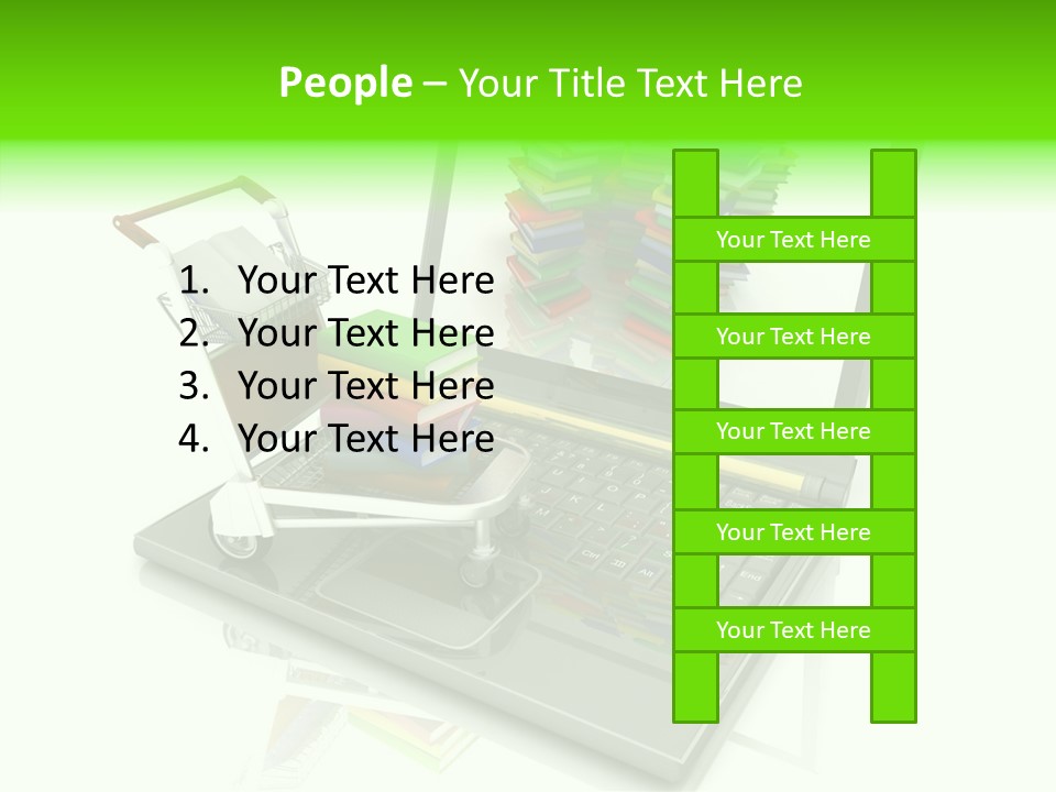 White Background Holding Hands Elder PowerPoint Template