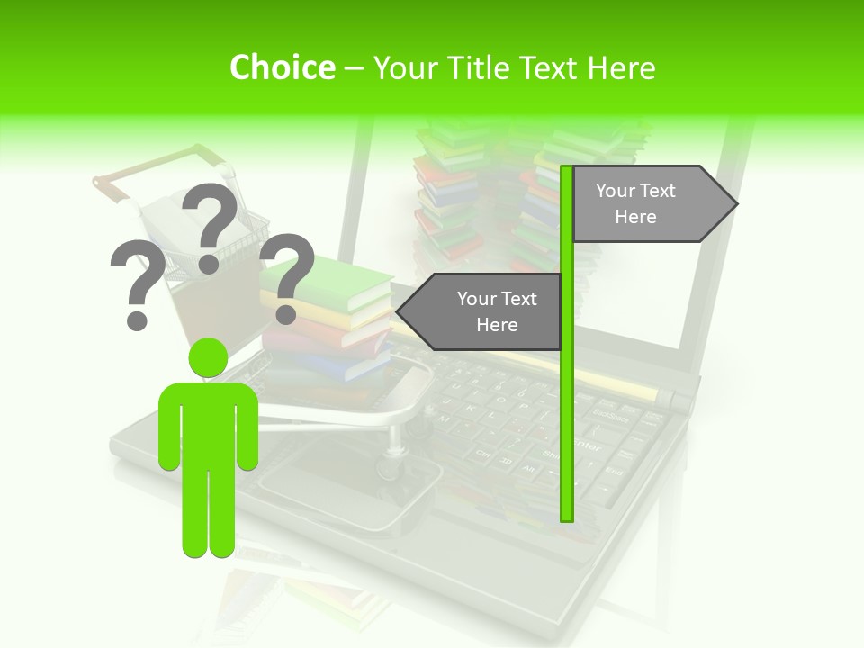 White Background Holding Hands Elder PowerPoint Template