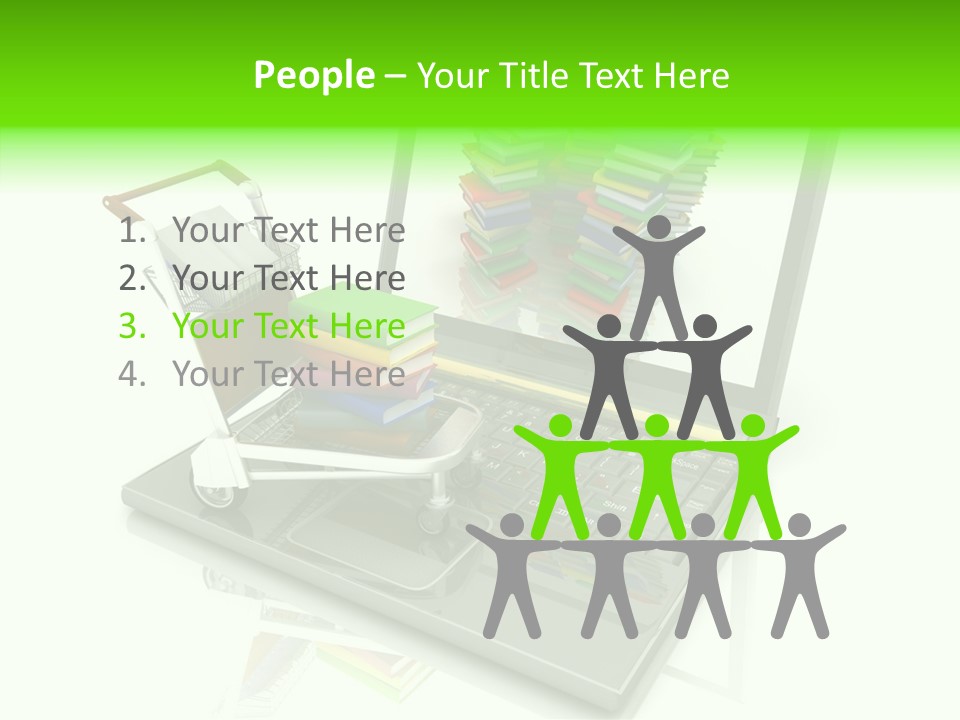 White Background Holding Hands Elder PowerPoint Template