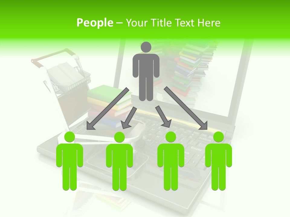 White Background Holding Hands Elder PowerPoint Template