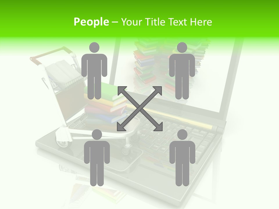 White Background Holding Hands Elder PowerPoint Template