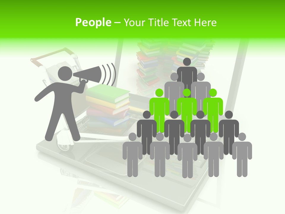 White Background Holding Hands Elder PowerPoint Template