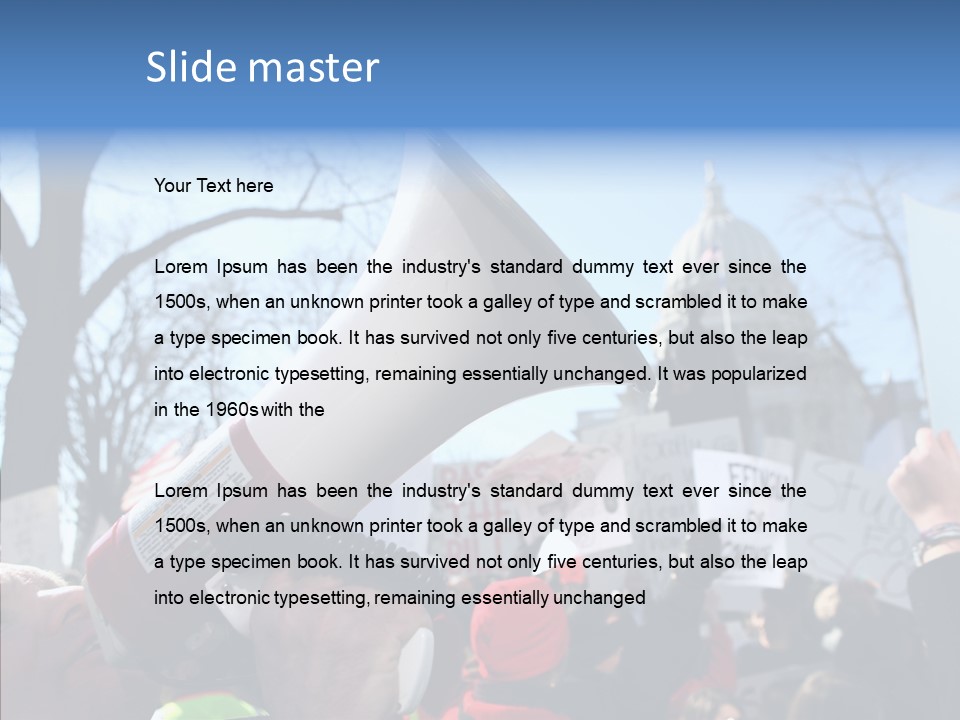 Hand Aging Senior PowerPoint Template