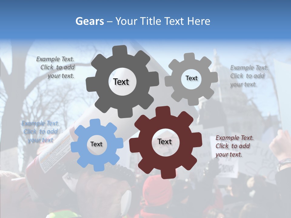 Hand Aging Senior PowerPoint Template