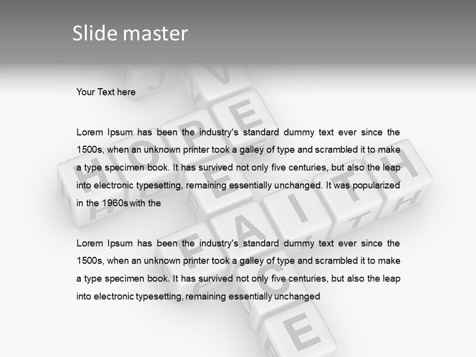 White Young Assist PowerPoint Template