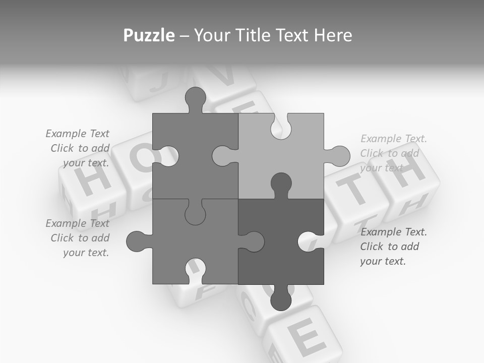 White Young Assist PowerPoint Template