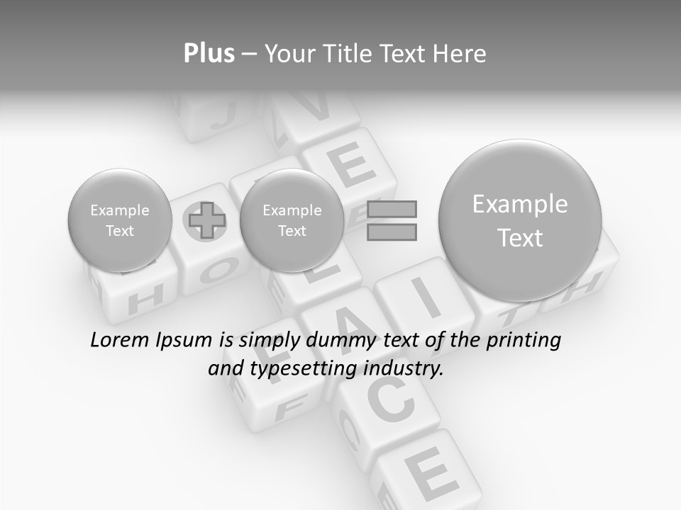 White Young Assist PowerPoint Template