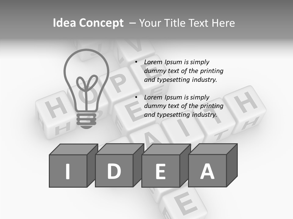 White Young Assist PowerPoint Template