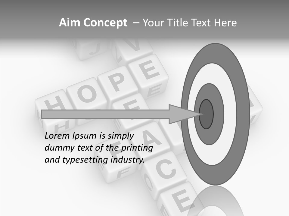 White Young Assist PowerPoint Template