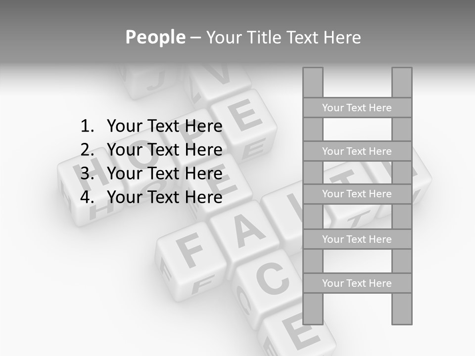 White Young Assist PowerPoint Template