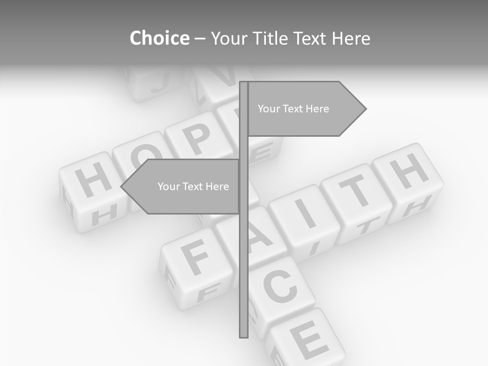 White Young Assist PowerPoint Template